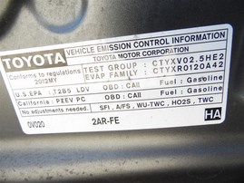 2012 Toyota Camry SE Gray 2.5L AT #Z24784